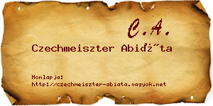 Czechmeiszter Abiáta névjegykártya